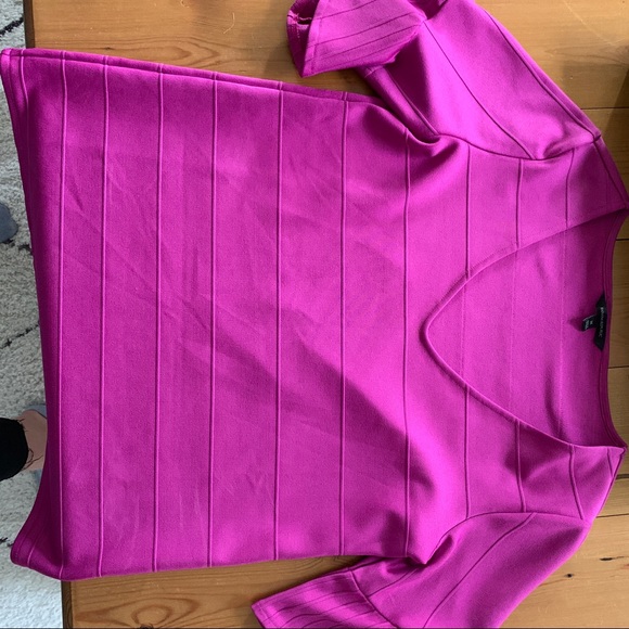 Jewel tone flounce sleeve blouse - Picture 4 of 6